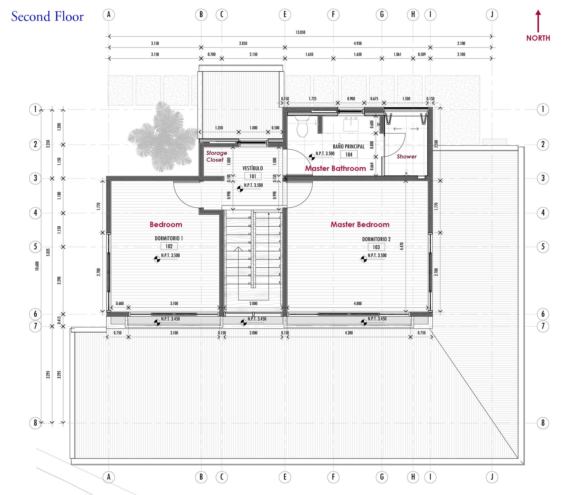 Second floor plan